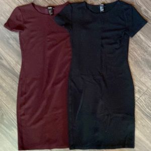Two Forever 21 Stretchy Dresses